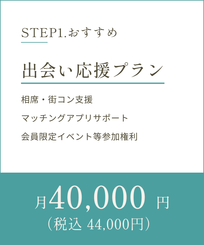 出会い応援プラン月40000円